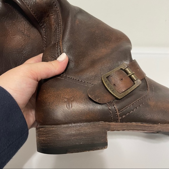 Frye Tall Boots - 6 Brown Distress 💛 - Picture 5 of 6